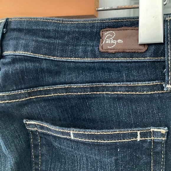 PAIGE “PEG SKINNY “ DENIM JEANS SIZE 27 - Picture 3 of 10